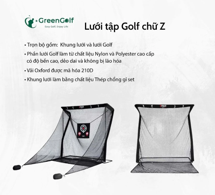 CBKZ5 -  Combo khung tập Golf chữ Z và thảm tập swing