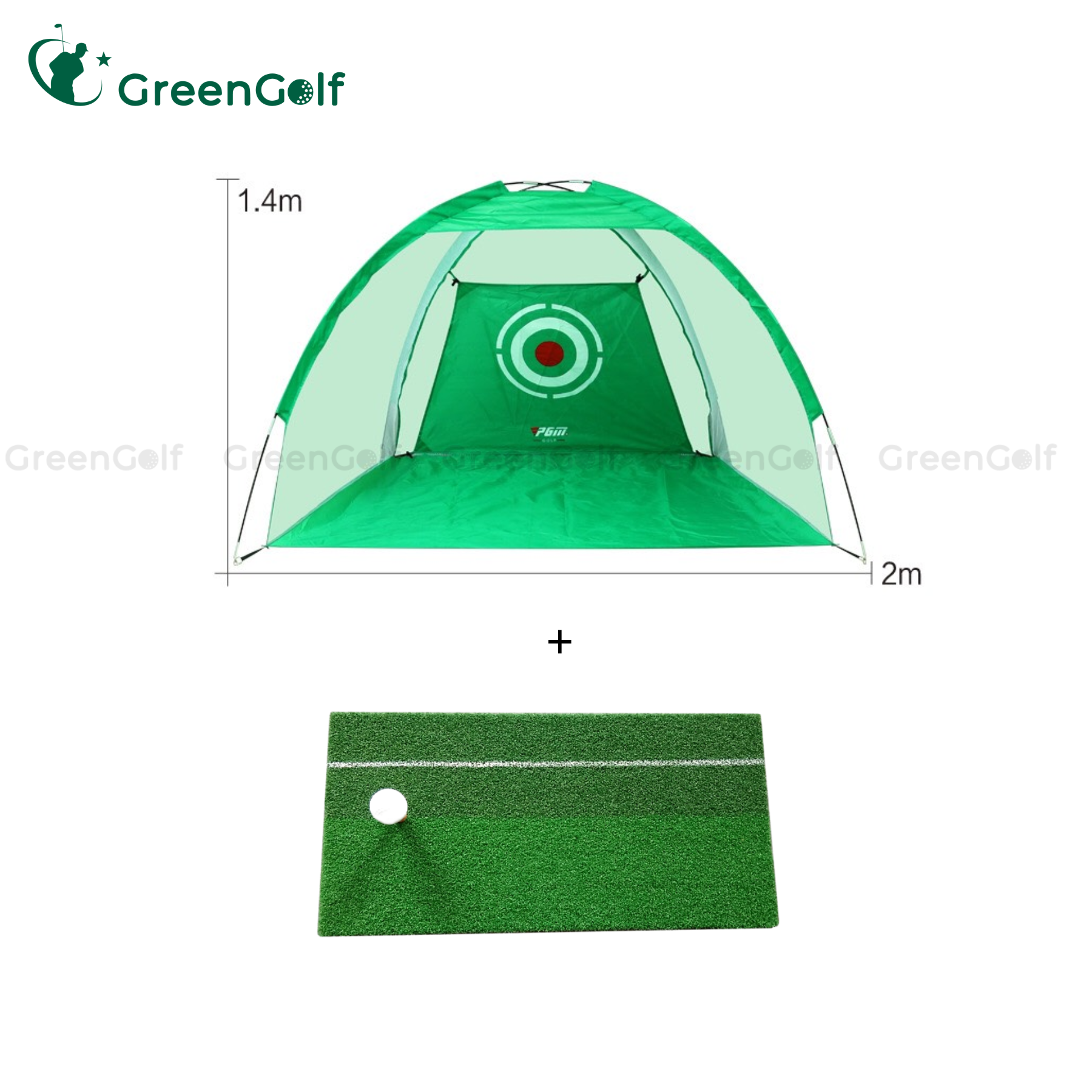 CBLG1.2 - Combo 01 Lều golf 1.4mx2m + Thảm swing 0.3x0.6