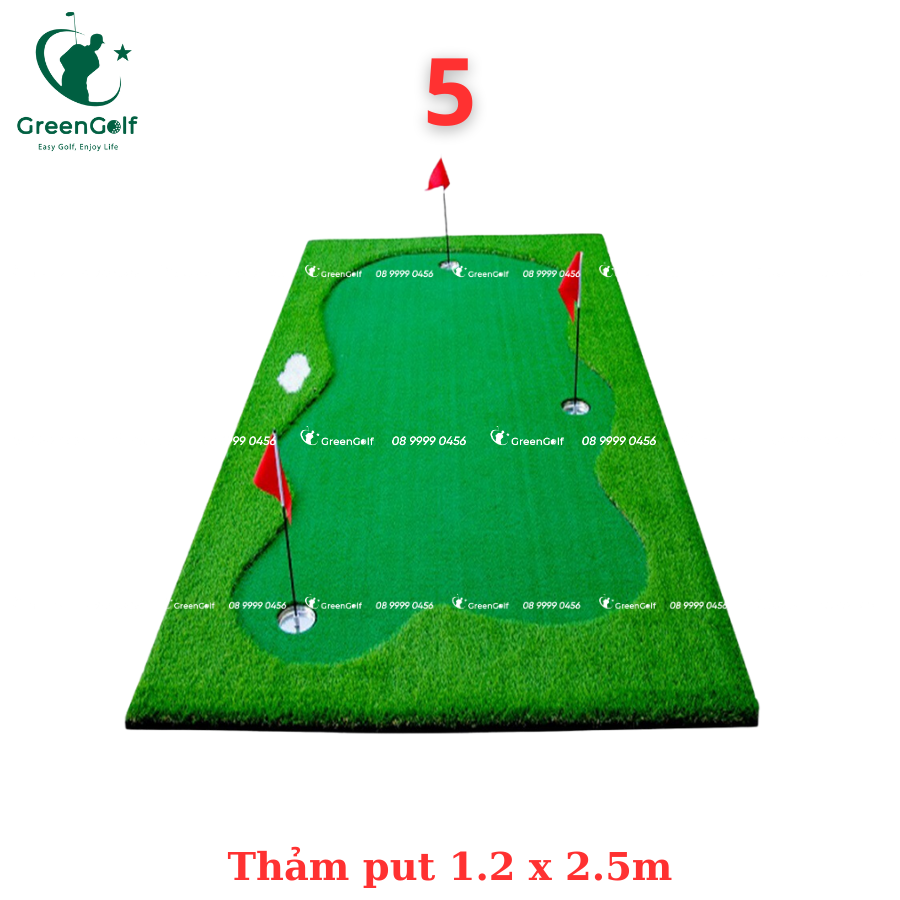 Combo khung 2.5x2.5x1+ thảm put 1.2mx2.5m+ thảm swing 1.2x 1.2 + máy bóng  + 25 bóng + thảm cỏ nhân tạo 2mx1m -CBKL9