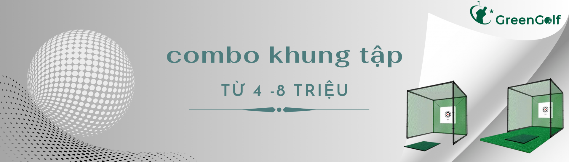 Combo khung golf 2x0.5m, 2.5x1m từ 4tr-9tr