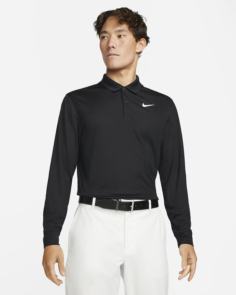 Áo golf nam dài tay Nike Dry Victory Polo Long Sleeve 891235-010