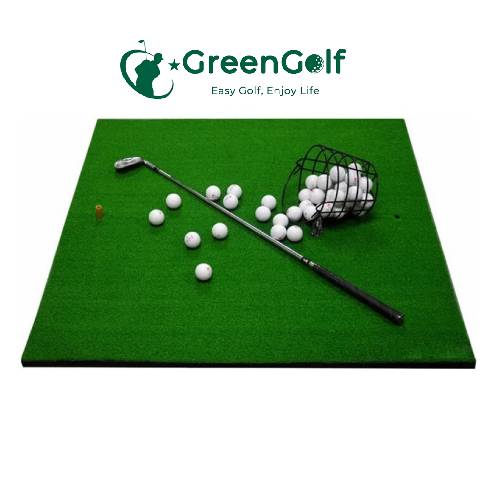 Combo Khung Tập Golf 3x3x1 + Thảm Swing 1.5x1.5 +  Thảm Cỏ 3 x 2m + Khay Đựng Bóng Chất Liệu Nhựa + 25 Bóng Mới - CBKL8.3