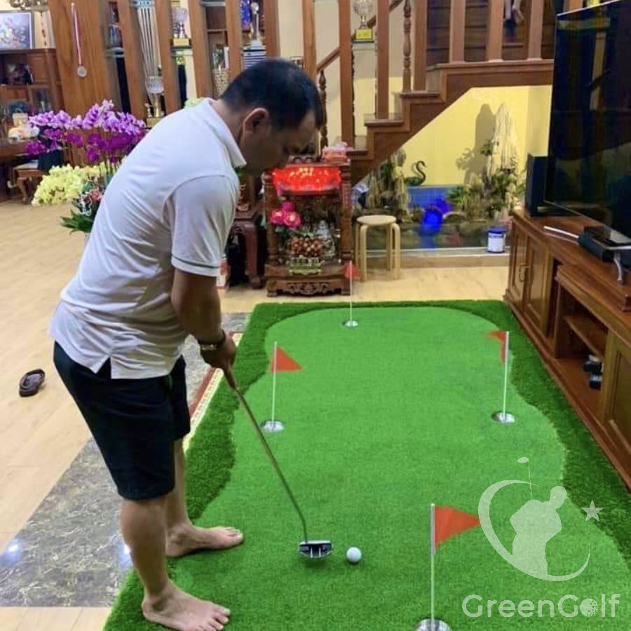 Thảm Tập Golf  Putting 1.5x3M - Luyện tập Golf chuyên nghiệp tại nhà