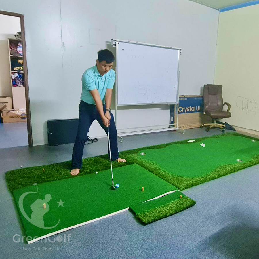Thảm Tập Golf Swing 1.5x1.5m - Thảm swing tiêu chuẩn sân tập golf