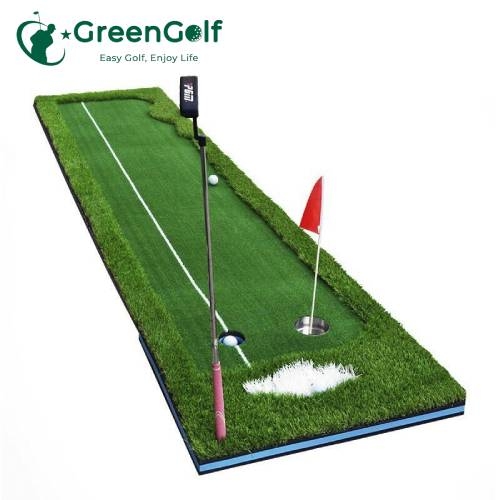 Combo Khung Tập Golf 3x3x3 + Thảm Swing 1m2 x 1m2 + Thảm Put 0.75m x 3m +  Máy nhả  bóng + Thảm Cỏ Nhân Tạo 3m x 3m - CBKL11