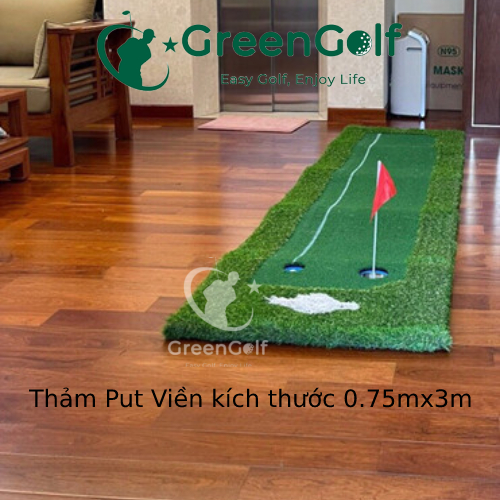 Combo Khung Tập Golf 3x3x3 + Thảm Swing 1m2 x 1m2 + Thảm Put 0.75m x 3m +  Máy nhả  bóng + Thảm Cỏ Nhân Tạo 3m x 3m - CBKL11