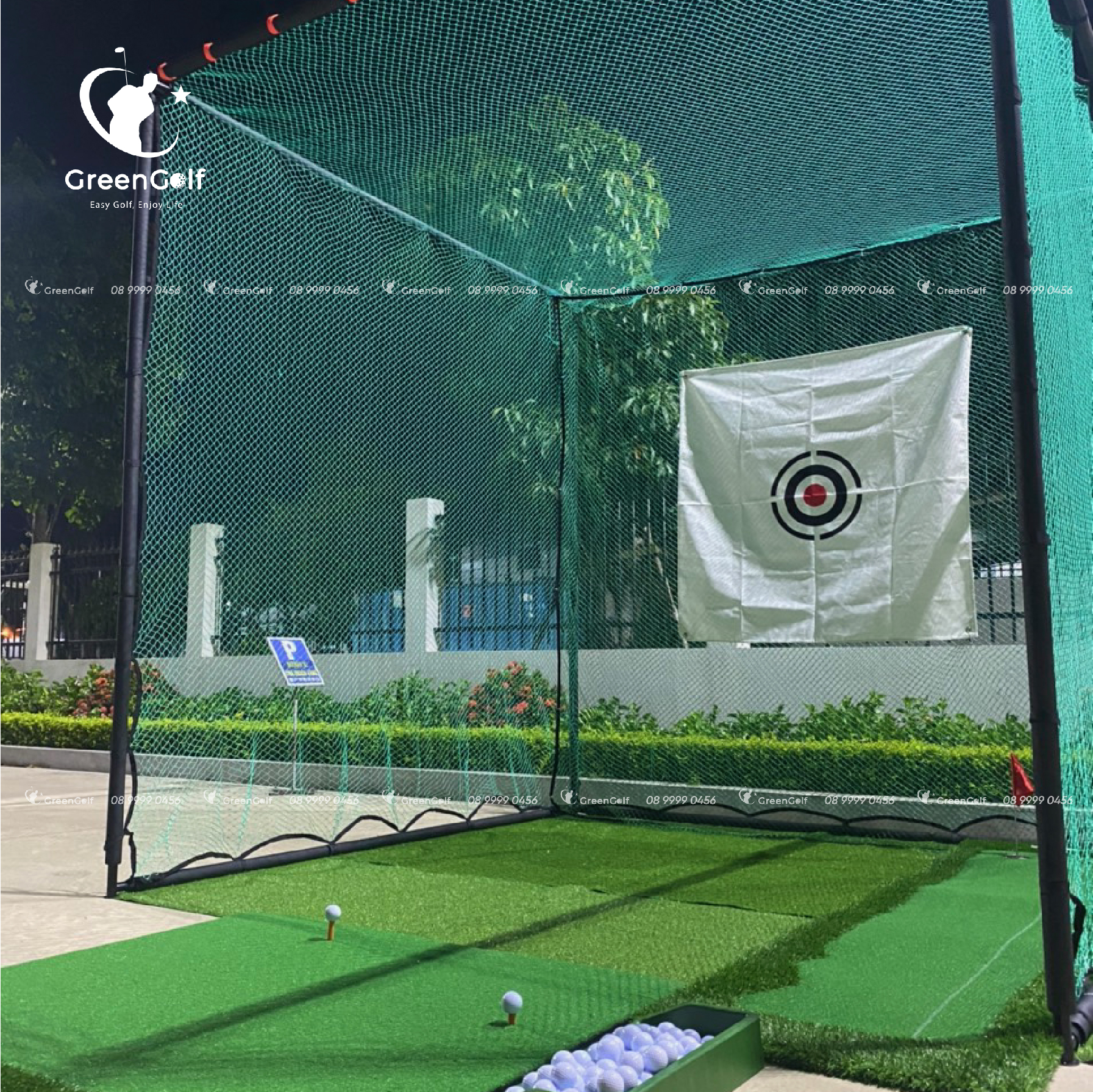 Combo Khung 2.5x2.5x2.5 + Thảm Swing + Thảm cỏ 2,5x2,5 - CBKL6.5