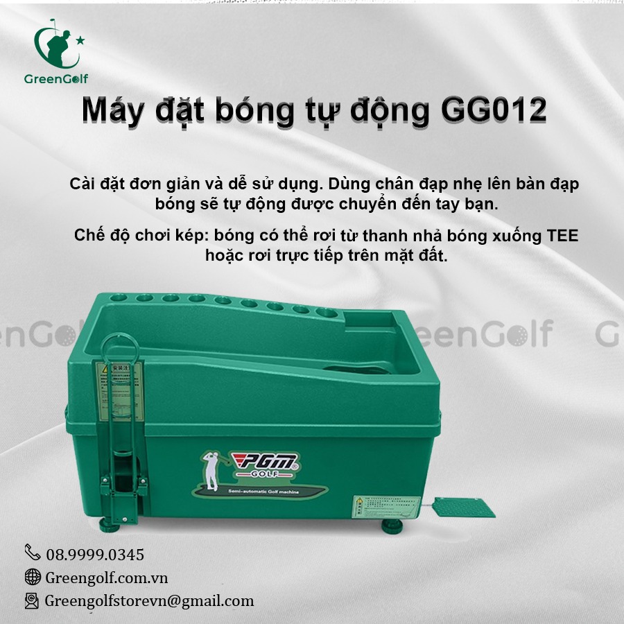 Combo Khung Tập Golf 3x3x3 +  Máy Nhả Bóng Tự Động + Thảm Swing 1.5x1.5 +  Thảm Cỏ Nhân Tạo 3x3m + Giỏ Chip Xanh + 25 Bóng Mới - CBKL12.6