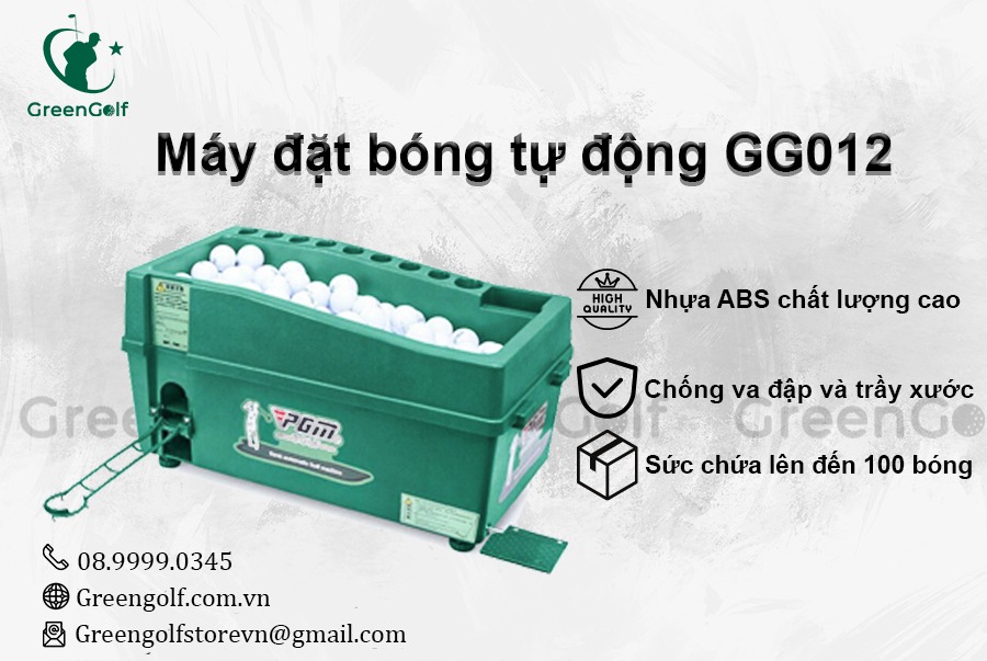 Combo Khung Tập Golf 3x3x3 +  Máy Nhả Bóng Tự Động + Thảm Swing 1.5x1.5 +  Thảm Cỏ Nhân Tạo 3x3m + Giỏ Chip Xanh + 25 Bóng Mới - CBKL12.6