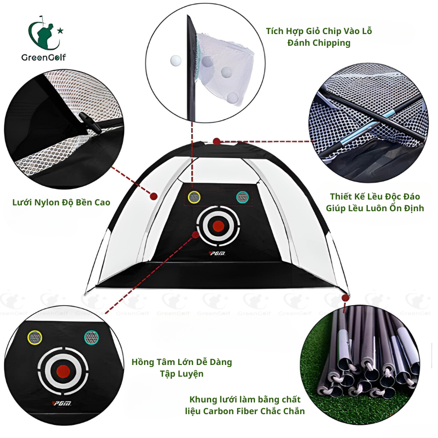 Lều Tập Golf 1.4x2m Có Chip