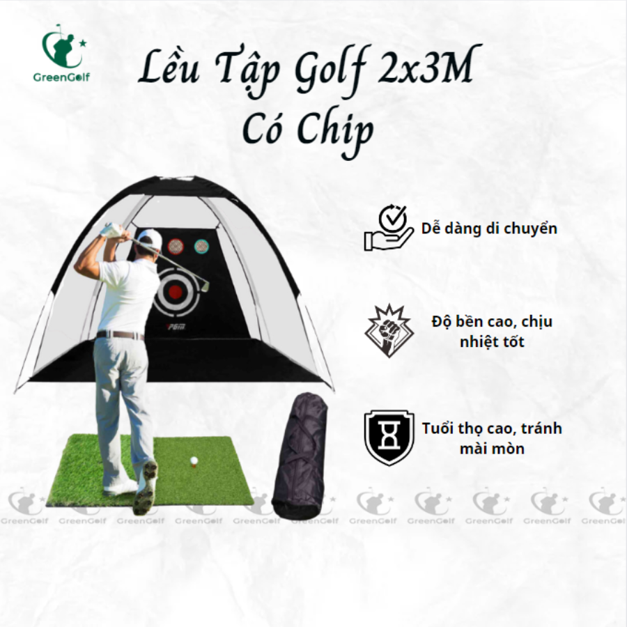 Lều tập golf 2x3m có chip