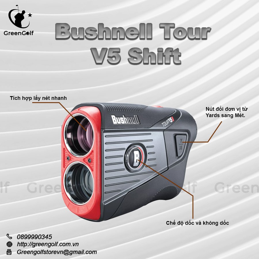 Máy đo khoảng cách Bushnell Tour V5 Shift