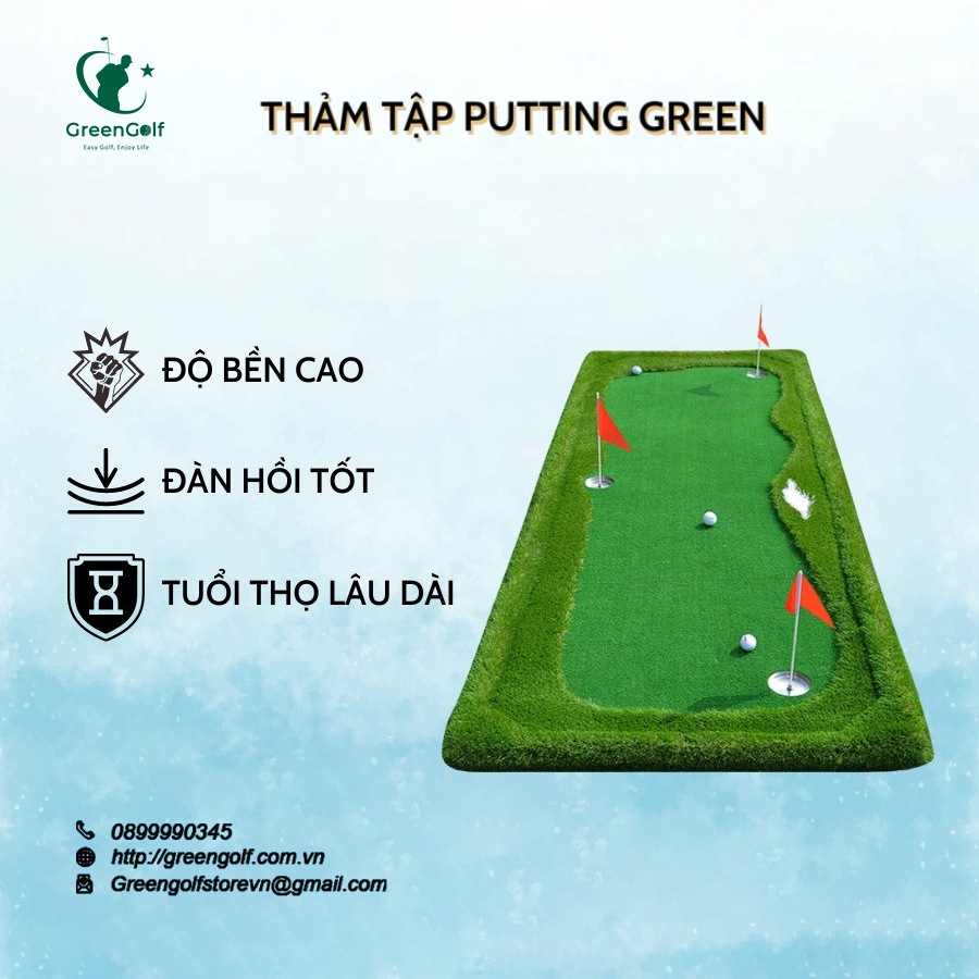 Thảm Tập Golf Putting Green 1.2x2.5m