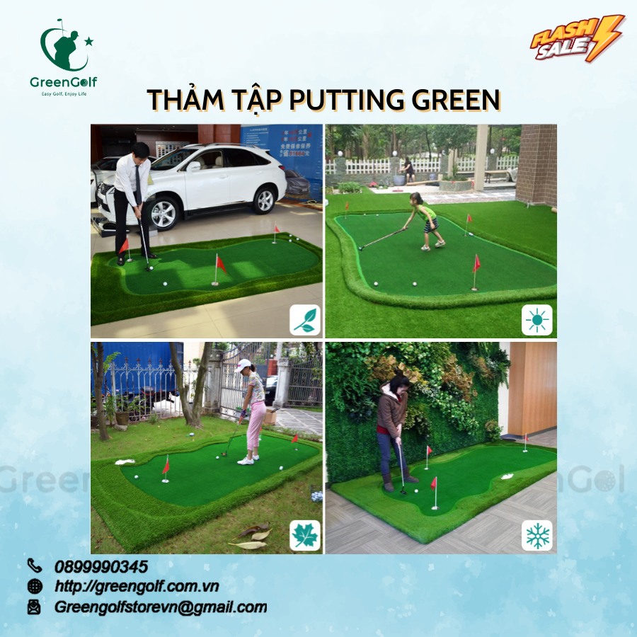 Thảm Tập Golf Putting Green 1.2x2.5m