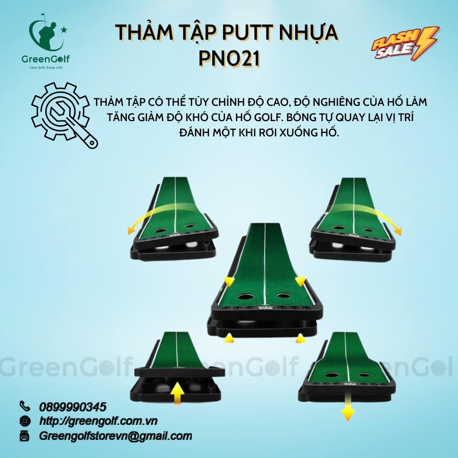 Thảm Tập Golf Putt 360 - Trải Nhiệm Cú Putt Tuyệt Vời Ngay Tại Nhà Và Chinh Phục Mọi Sân Golf!