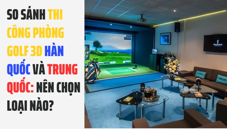 So Sánh Thi Công Phòng Golf 3D Hàn Quốc Và Trung Quốc: Nên Chọn Loại Nào?
