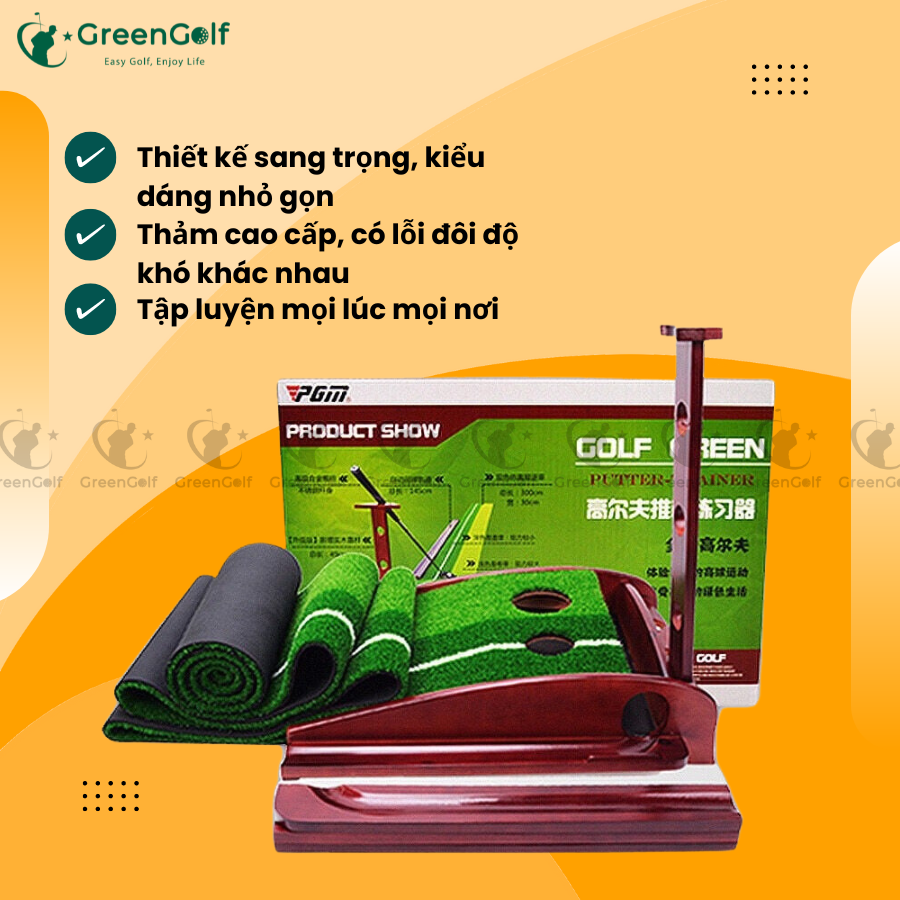 Thảm tập Golf Put gỗ