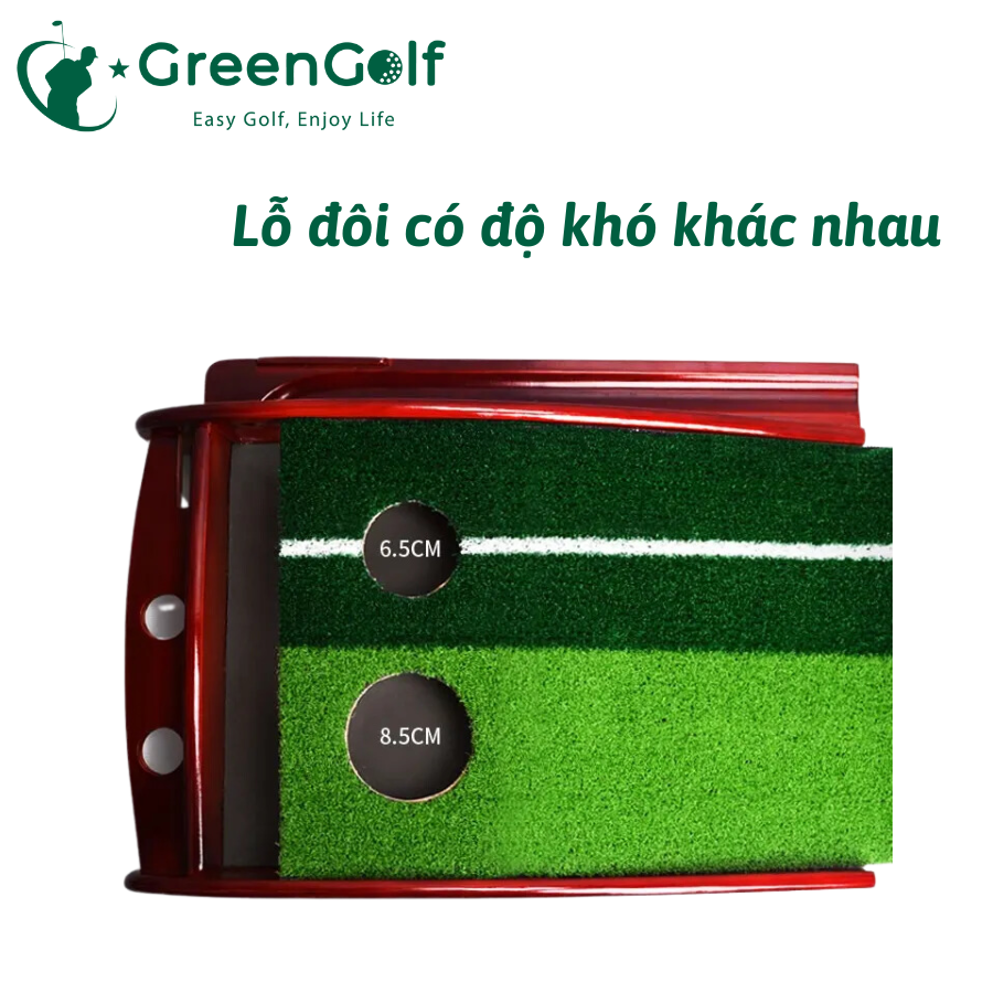 Thảm tập Golf Put gỗ