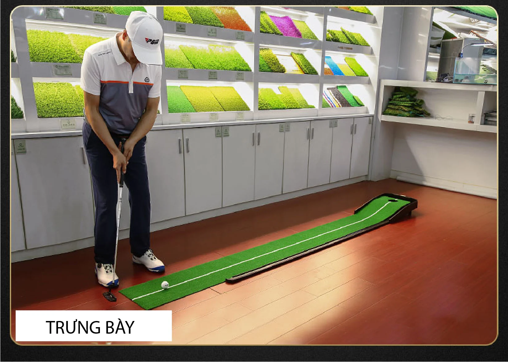 Thảm Tập Putting Điều Chỉnh Độ Dốc - PGM Slope Adjustable Golf Putting Mat - TL025