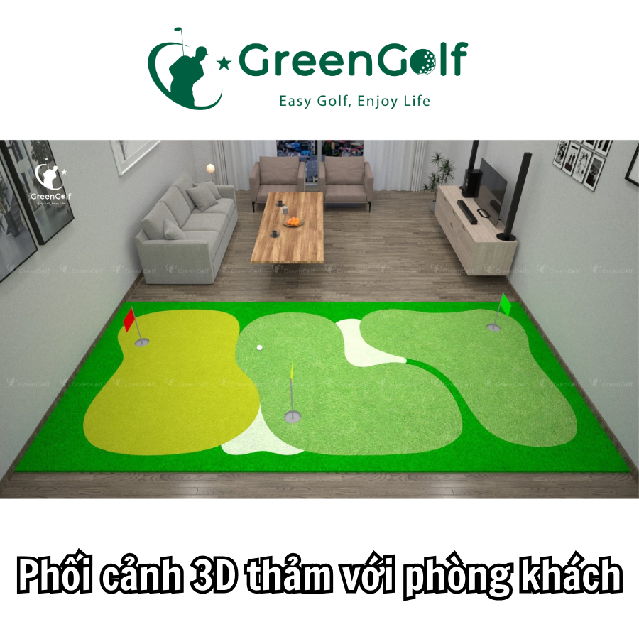 Combo Khung Golf 2,5m x 2,5m x 2,5m + Thảm Tập Swing 2,5m x 5,5m - CBKT425