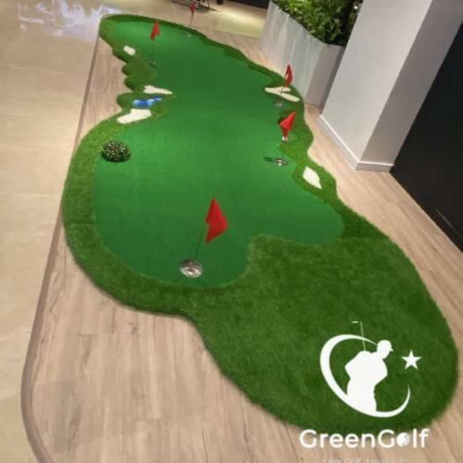 Thảm Tập Golf Cao Cấp 2x4.5m _ Thảm Putting 3D Thiết Kế Đẹp - TTP0245