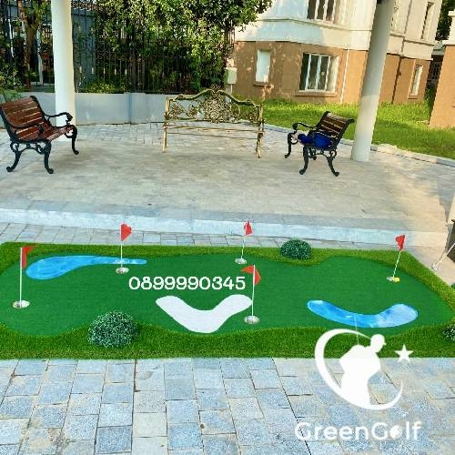 Thảm Tập Putting Golf 3D Cao Cấp 2x5m_ Thảm Tập Golf Sang Trọng