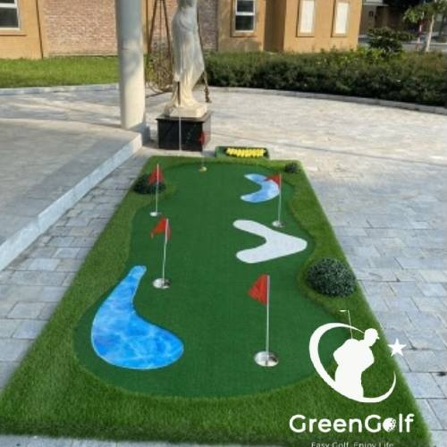 Thảm Tập Putting Golf 3D Cao Cấp 2x5m_ Thảm Tập Golf Sang Trọng