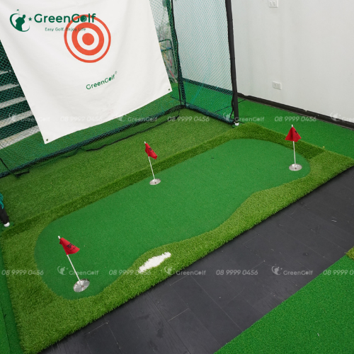 Combo khung 2.5x2.5x1+ thảm put 1.2mx2.5m+ thảm swing 1.2x 1.2 + máy bóng  + 25 bóng + thảm cỏ nhân tạo 2mx1m -CBKL9