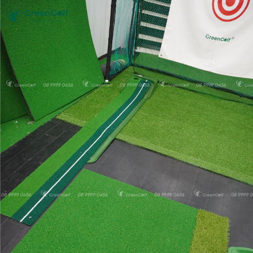 Combo Khung tập golf kích thước 2.5 x 2.5 x 1m + thảm swing 1.2 x 1.2m + thảm put nhựa + thảm trải sàn 2.5 x 1m + khay nhựa + 25 bóng  golf - CBKL9.2