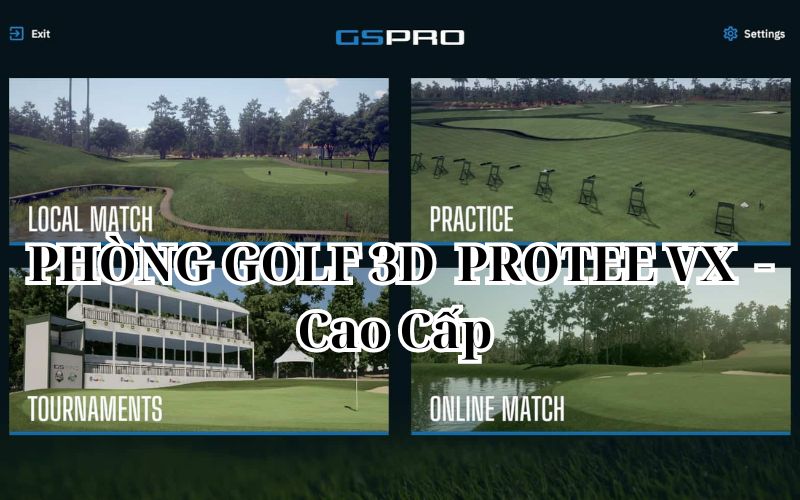 PHÒNG GOLF 3D  PROTEE VX  - Cao Cấp