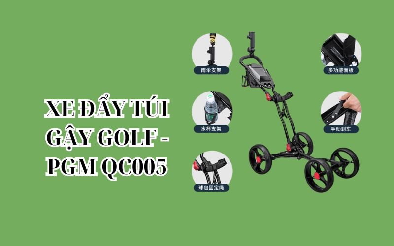 XE ĐẨY TÚI GẬY GOLF - PGM QC005