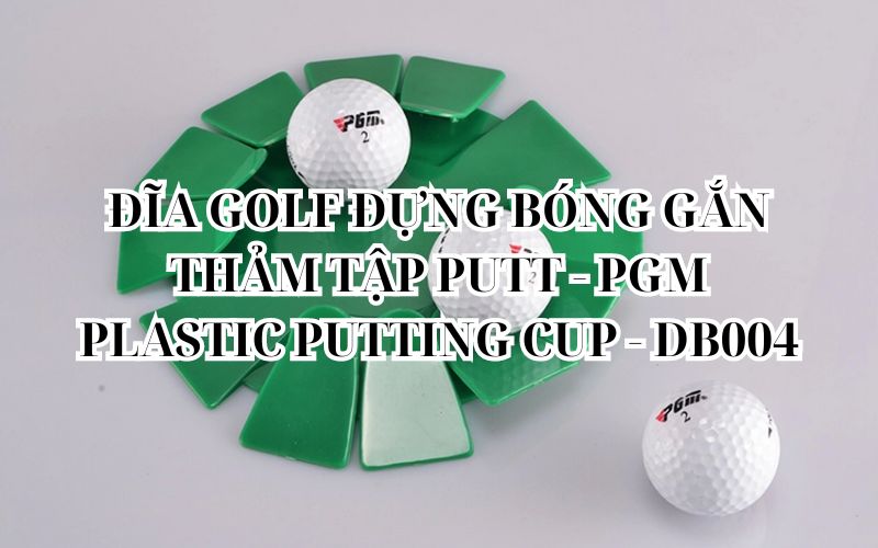 ĐĨA GOLF ĐỰNG BÓNG GẮN THẢM TẬP PUTT - PGM PLASTIC PUTTING CUP - DB004