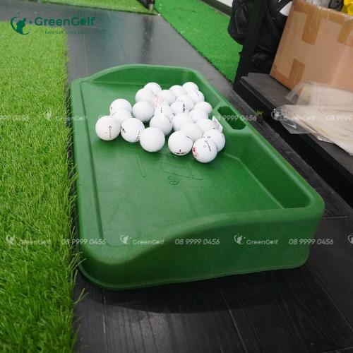 Combo Khung Tập Golf KT 2.5*2.5*2.5m + Thảm Tập Golf 1.5x1.5 + Thảm putting golf 1.5x3m + Khay Nhựa Đựng Bóng + 25 Bóng Mới + Cỏ Trải Sàn_ CBKL11