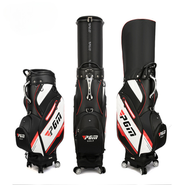 Túi Gậy Golf Fullset Nắp Cứng 4 Bánh Xe - PGM 4 Universal Wheel Retractable Golf Bag - QB064