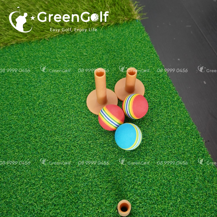 Combo Lều Có Chip Tập Golf 2X3m + Thảm Tập Swing 1.2x1.2m + Tặng Kèm 3 Bóng Xốp Chơi Kỹ Thuật + 2 Tee