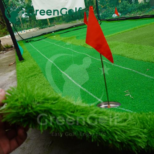 Combo Khung Tập Golf KT 3x3x3m + Thảm Tập Golf 3x5m Ba Chức Năng Swing, Put, Chip Mẫu 3 Khoang