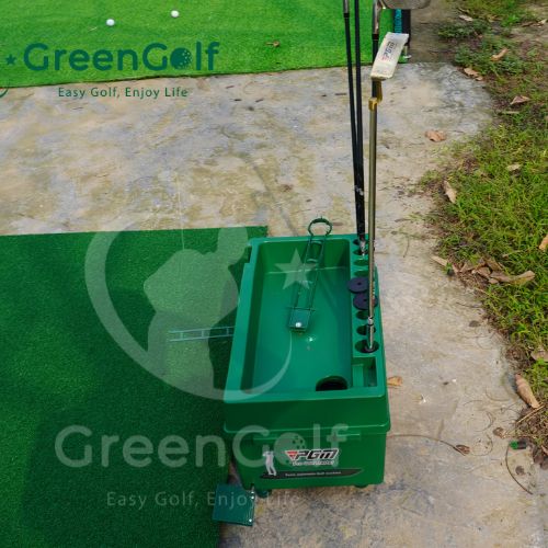 Combo Khung Tập Golf 3x3x3 + Thảm Swing  3D 1.5x1.5 + Thảm Put 0.75m x 3m +  Máy nhả  bóng + Thảm Cỏ Nhân Tạo 3m x 3m - CBKL14.5