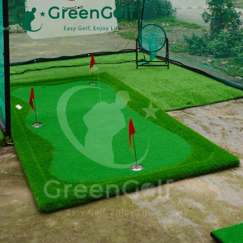 Combo Khung Tập Golf 3x3x3 + Thảm Swing 1,2x1,2m +  Thảm Put 1,5 x 3m + Máy Bóng  - CBKL11.5