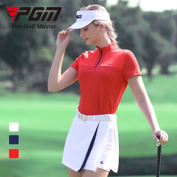 ÁO GOLF NỮ NGẮN TAY - PGM WOMEN GOLF SHIRT - YF402