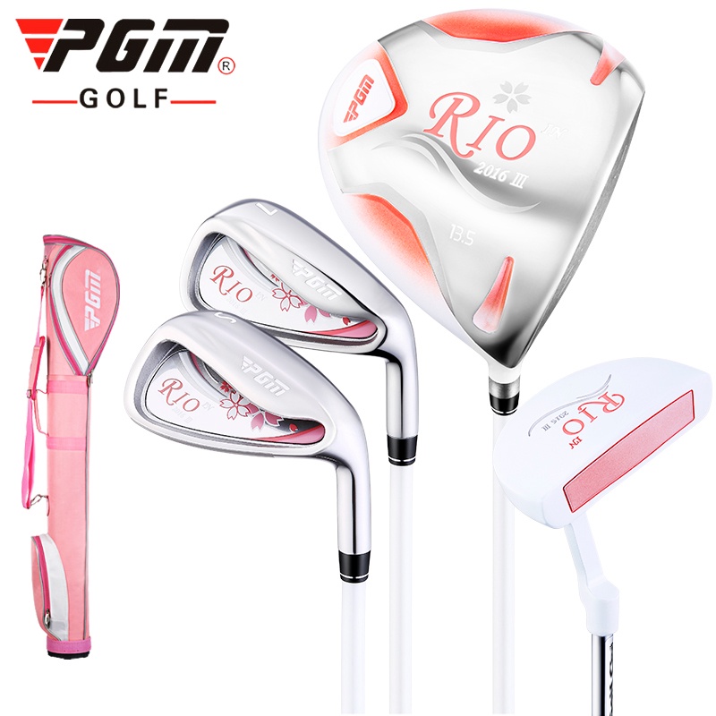 BỘ GẬY TẬP GOLF NỮ SET 4 GẬY (DRIVER - #7 - WEDGE - PUTTER) - PGM TRAINING GOLF CLUBS - LTG038