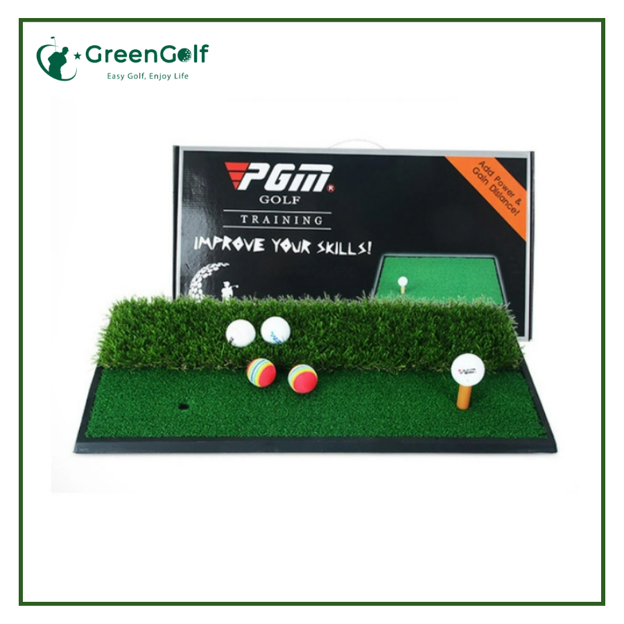 THẢM TẬP SWING GOLF - PGM DOUBLE GRASS MINI HITTING MAT - DJD005