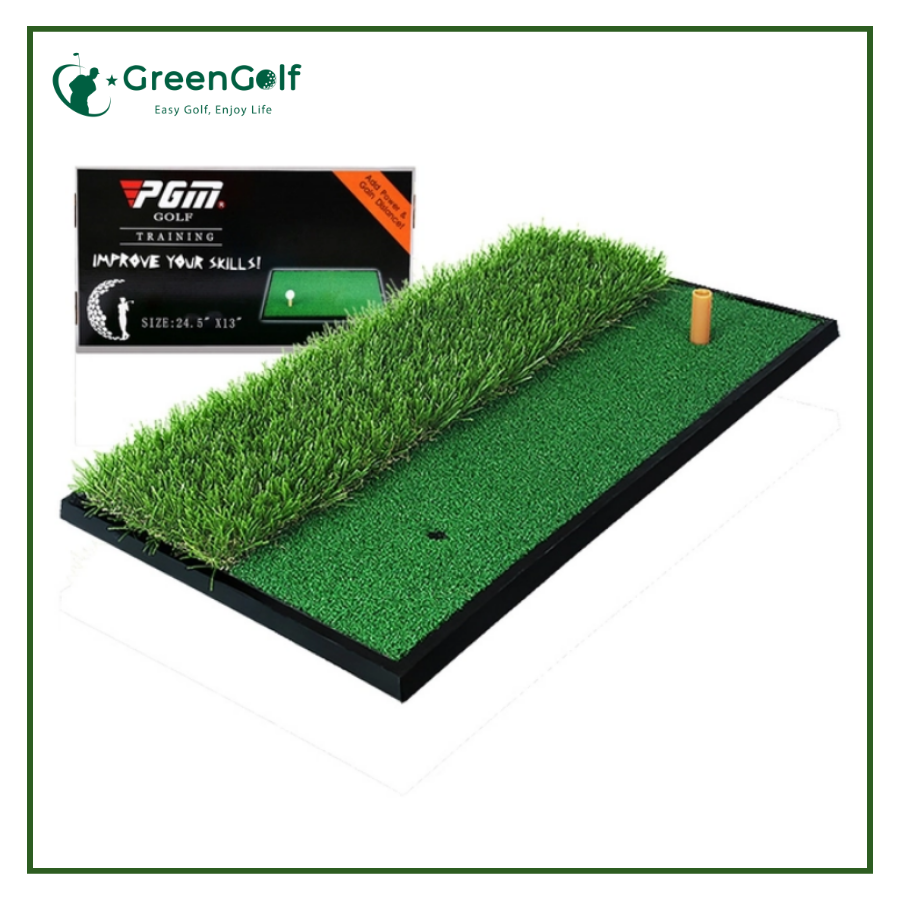 THẢM TẬP SWING GOLF - PGM DOUBLE GRASS MINI HITTING MAT - DJD005