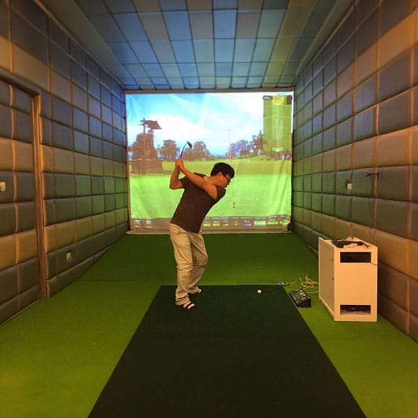 thi công phòng golf 3d