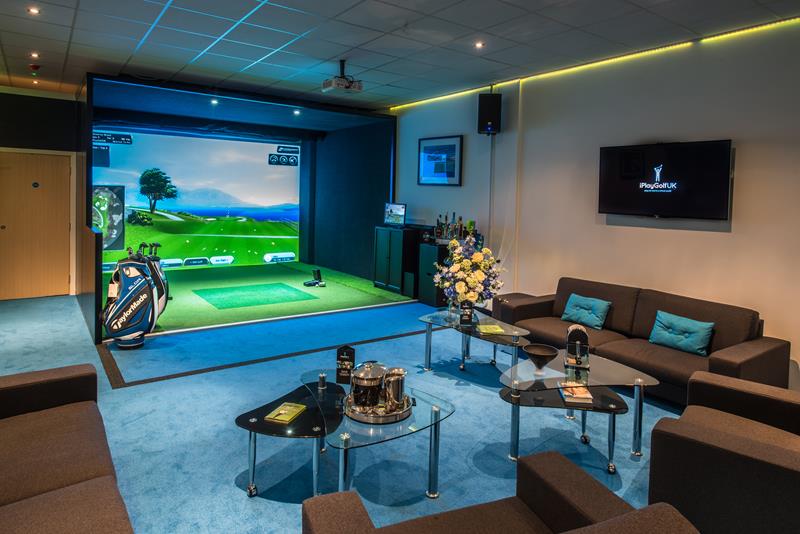 thi công phòng golf 3d