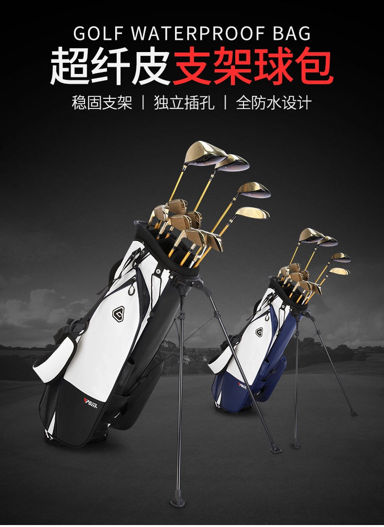 Túi Gậy Golf Fullset Có Chân Chống Sợi Vải Chống nước - PGM Waterproof Microfiber Golf Stand Bag - QB073