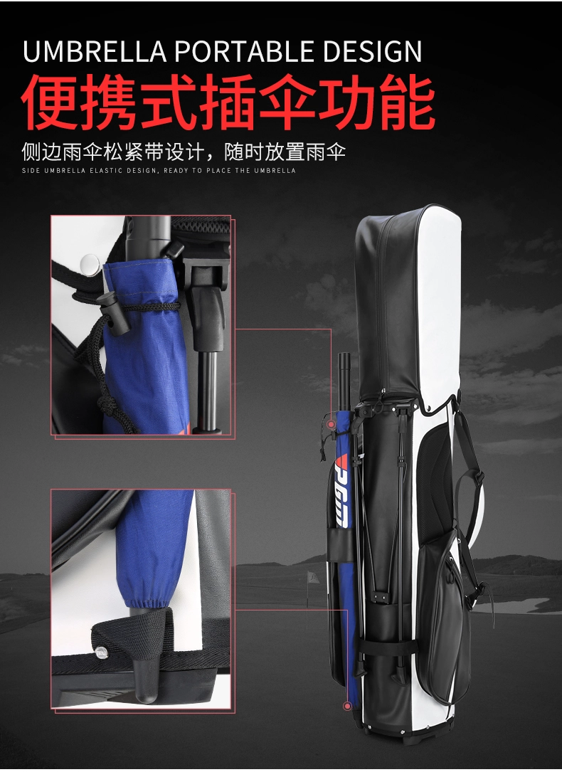 Túi Gậy Golf Fullset Có Chân Chống Sợi Vải Chống nước - PGM Waterproof Microfiber Golf Stand Bag - QB073